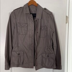 Banana Republic Women’s Military Field Jacket - Taupe Gray